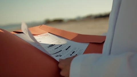 Top Secret Document In The Hand Of The Sheik Stock Footage 283474124