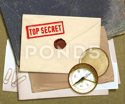 Top secret documents Stock Photos