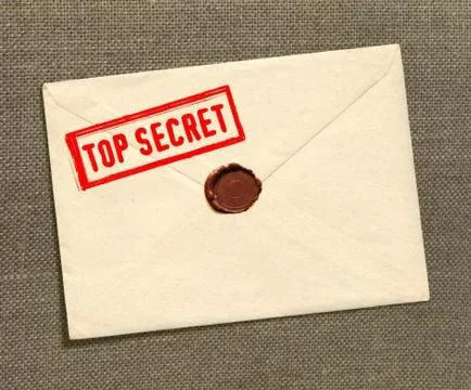 Top secret envelope Stock Photos