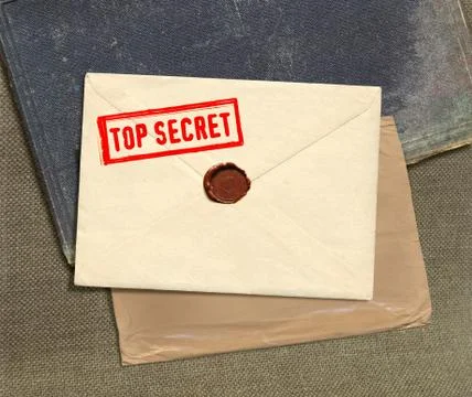 Top secret envelope Stock Photos
