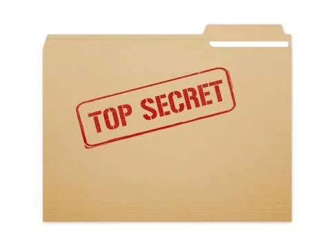 Top Secret Folder 库存插图