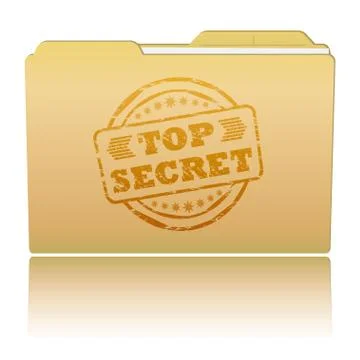 Top secret folder Stock Illustration