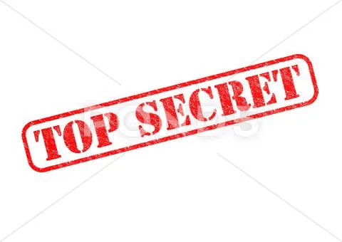 TOP SECRET Stock Illustration