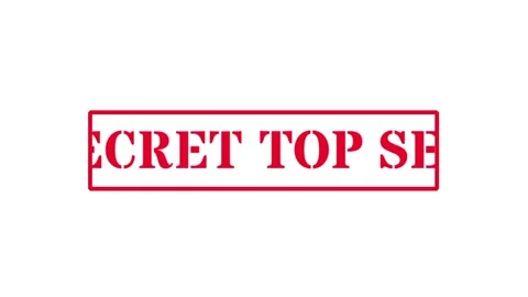 Top Secret Rectangle Stamp Stock Footage 334343065
