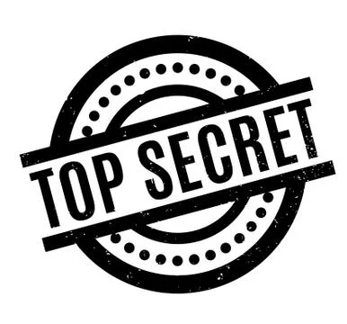 Top Secret rubber stamp Illustrazione stock