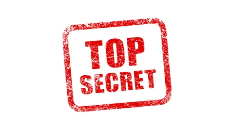 TOP SECRET stamp Video stock 1006581