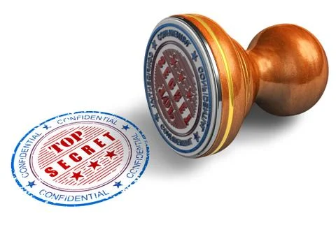 Top secret stamp Stock Illustration