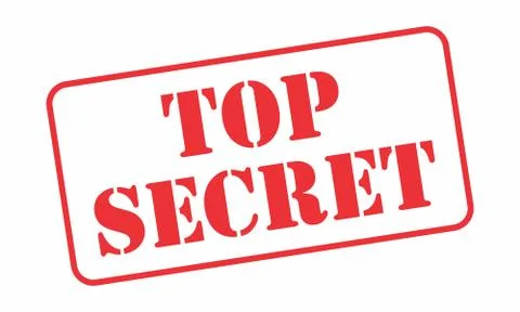Top Secret Stamp Stock Illustration