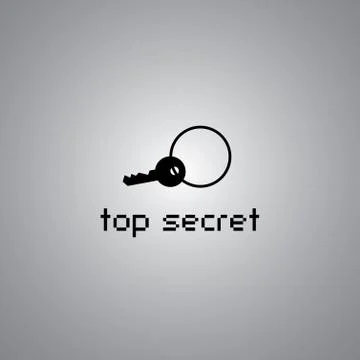 Top secret symbol Stockillustratie