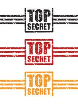 Top secret three set [Converted].eps 스톡 일러스트