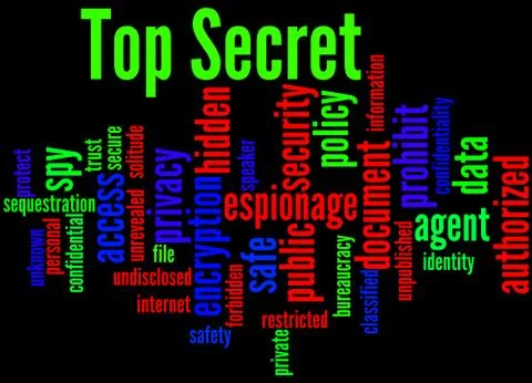 Top Secret, word cloud concept 스톡 일러스트
