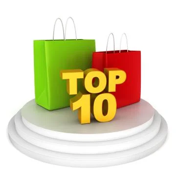 Top shopping brands Stock Illustration