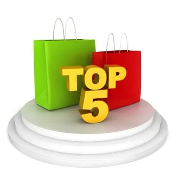 Top shopping brands Stock Illustration