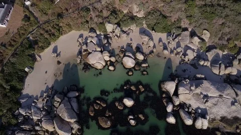 Top shot of a bay Stock Footage 80719293