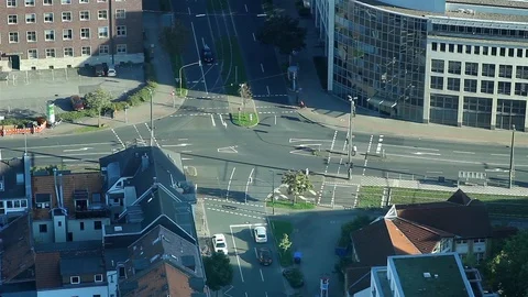 Top Shot Crossroads Stock Footage 98679426