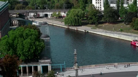 Top shot in the middle of berlin in summer Video stock 41738544
