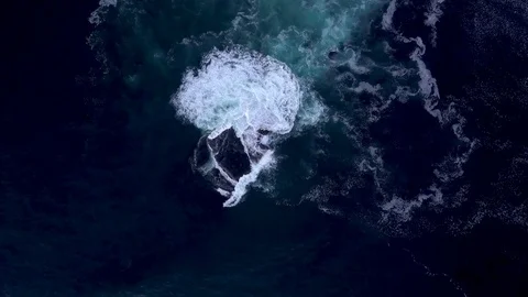 Top shot of ocean wave Stock Footage 119071455