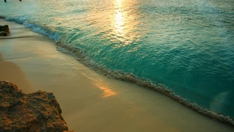 Top shot sand beach Stockbeeldmateriaal 87139785