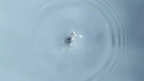 Top shot of water drop in super slow motion, shooted with high speed cinema Stock Footage 100684610