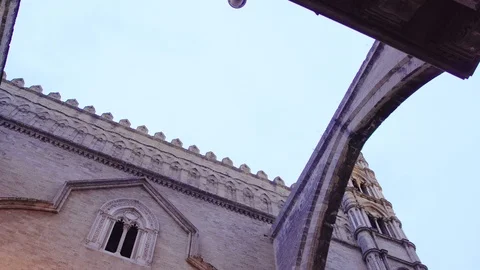 Top Side of Cattedrale di Palermo Stock Footage 88640867