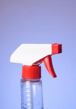 Top of squeeze spray bottle Stock Photos