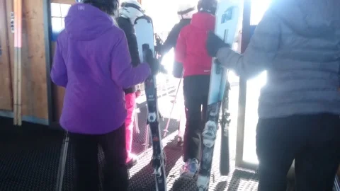 TOP STATION SNOW Stock Footage 121443574