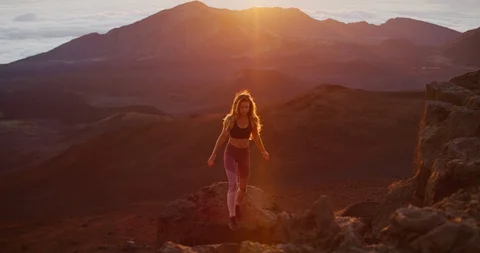 On the top for sunrise Stock Footage 107407379