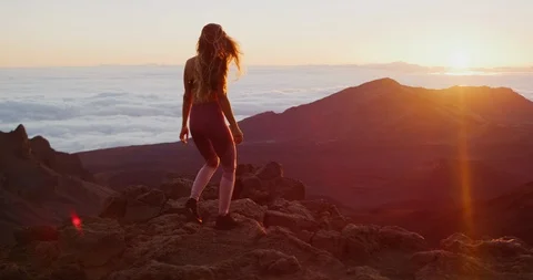 On the top for sunrise Stock Footage 107407386