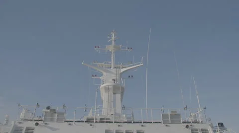 The top of a Swedish ferry Stock Footage 64554295