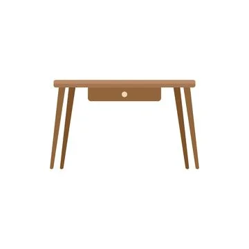 Top table icon flat vector. Object kitchen Stock Illustration