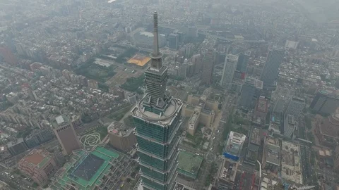Top of Taipei 101 Stock Footage 85811567