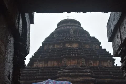 Top of the Temple captured from inside. Stock Photos