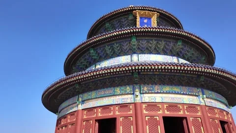 Top of the temple of heaven in Beijing Stock Footage 309494674