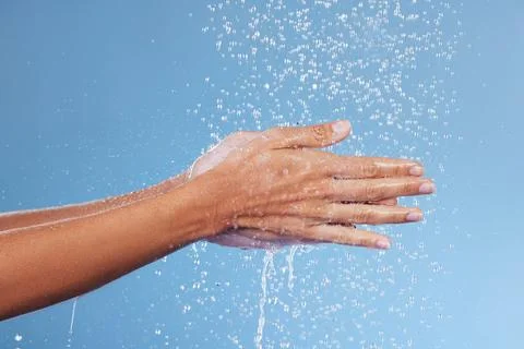 The top ten carriers of germs Your fingers. Studio shot of an unrecognisable Stock Photos