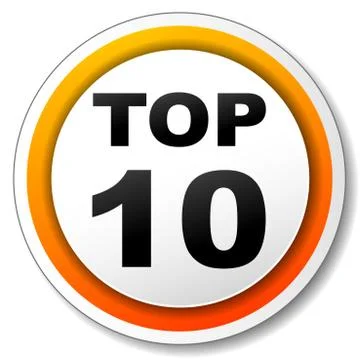 Top ten icon Stock Illustration