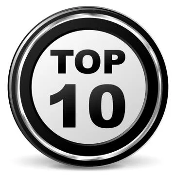 Top ten icon Stock Illustration