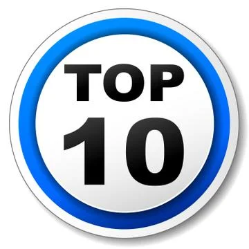 Top ten icon Stock Illustration