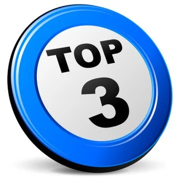 Top three blue icon Stock Illustration