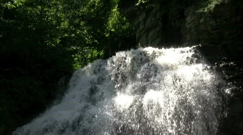 Top of Tiffany Falls Stock Footage 506048
