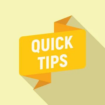 Top tip icon flat vector. Quick trick Stock Illustration