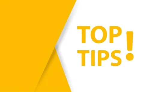 Top tips banner vector with copy space for business, marketing, flyers, banne Stock Illustration