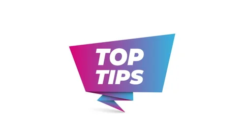 Top tips origamy sign animation. Stock Footage 231615280