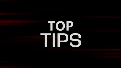 Top tips sign on white background Stock Footage 316525269