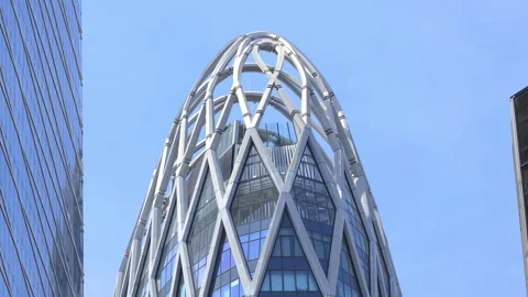 Top of Tour D2 tower in La Defense business district in Paris, France Stock-Footage 255391552