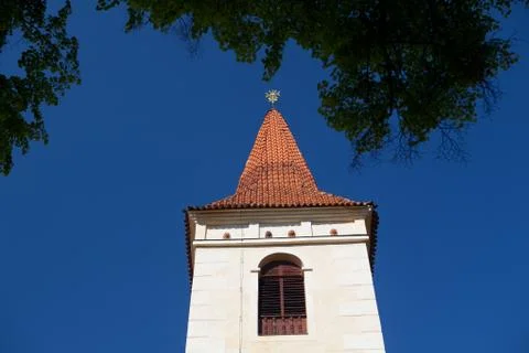 Top of a tower in prague Stock Photos