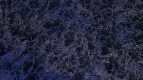 Top tracking view of waves Stock Footage 82870467