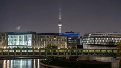 Top of the TV Tower of Berlin, Germany. 스톡 동영상 145501663
