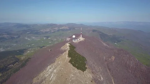 Top of the Ucka mountain Stock Footage 88939722