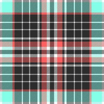 Top vector fabric textile, yard plaid background texture. Old-fashioned sea.. Stock Illustration