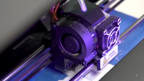 Top view of a 3d printer making an industrial concept model. Stock Footage 141041920